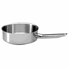 Sauté pan stainless steel 3.6l D=24,H=8cm metal.