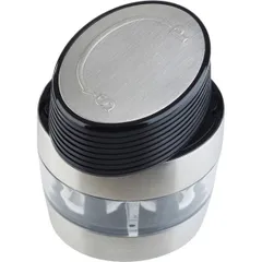 Мельница для cоли и перца 2в1 керамический механизм акрил,сталь нерж. ,H=95,L=60,B=45мм, изображение 2