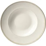 Тарелка для пасты «Антуанетт» фарфор 0,5л D=300,H=45мм белый,олив.