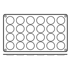 Форма конд.для выпечки силикон D=35,H=5,L=295,B=175мм кирпичн.