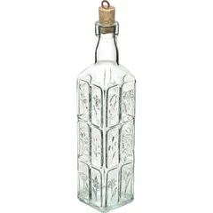 Бутылка для масла «Фиори» с пробкой стекло 0,575л ,H=30,L=6,B=6см прозр., изображение 3