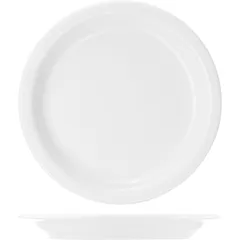 Plate “America” pie porcelain D=165,H=18mm white