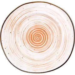 Saucer for broth cup “Pastoral” art.P6136515-S-SH113 porcelain D=15.5cm orange.