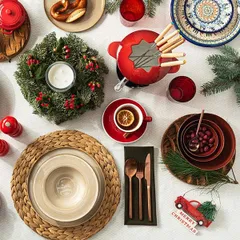 Мармит для фондю 10 предметов набор чугун 1,5л D=16см, изображение 2