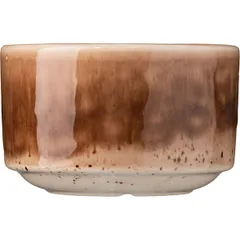 Сахарница «Маррон Реативо» без крышки фарфор 350мл ,H=65,B=100мм коричнев.,бежев., изображение 2