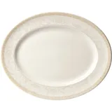Блюдо «Антуанетт» овальное фарфор ,H=2,L=28,B=23см белый,олив.