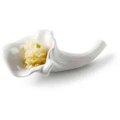 Spoon for a compliment “Botany”  porcelain , L=11.5cm  white