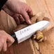 Нож кухонный «Киото» двусторонняя заточка сталь нерж.,дерево ,L=29,5/16,5см, изображение 3