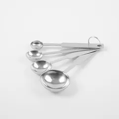 Ложка мерная (1,25+2,5+5+15мл) (набор)[4шт] сталь нерж. D=42,L=130мм металлич., изображение 4