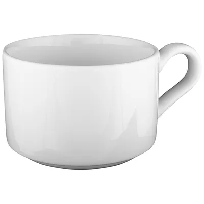Чашка чайная «Белая» Практик фарфор 250мл D=90/119,H=63мм белый