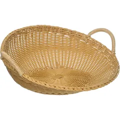 Wicker basket for bread with handles  polyprop.  D=46, H=18.5cm