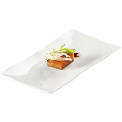 “Gastro” serving dish, rectangular  porcelain , L=25, B=14cm  white, glossy.