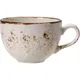 Чашка чайная «Крафт Вайт» фарфор 340мл D=10,H=7см белый,коричнев., Цвет: Белый, Объем по данным поставщика (мл): 340