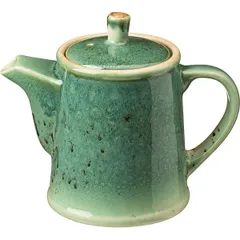 Teapot “Erboso Reativo”  porcelain  0.5 l , H = 14.5 cm  turquoise., beige.