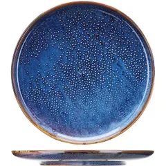 Plate “Iris”  porcelain  D=290, H=27mm  blue.