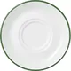 Блюдце с декором «Ретро Альтауссе Рот» фарфор D=14см белый,зелен.