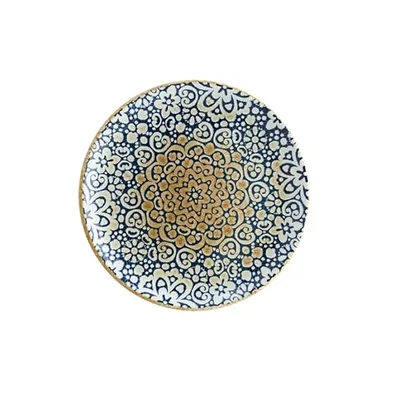 Тарелка «Альхамбра» мелкая фарфор D=23см белый,синий