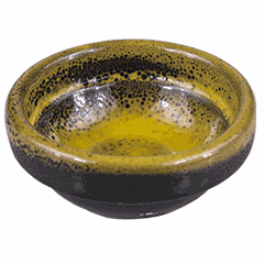 Соусник «Млечный путь салатовый» фарфор 30мл D=60,H=25мм салатов.,черный