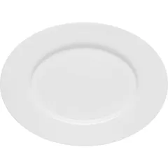 Тарелка для этажерки «Пьюрити» 3-ярусной с отверстием эко-кост. фарф. D=24,H=2см