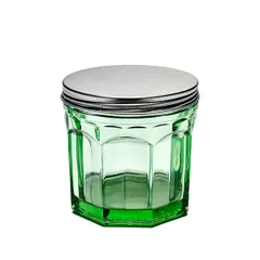 Банка «Фиш&Фиш» круглая с крышкой стекло 0,75л D=11,H=11,5см зелен., изображение 3