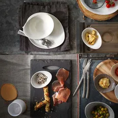 Салатник «Скейп» фарфор 370мл D=24см белый, изображение 2