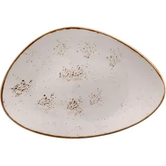 Dish “Kraft White”  porcelain , H=35, L=370, B=240mm  white, brown.