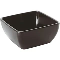 Square salad bowl  plastic , L=12.5, B=12.5 cm  black