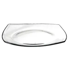 Тарелка «Эклисси» стекло ,H=3,L=26,B=26см прозр., изображение 2