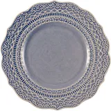 Тарелка «Скалистос» пирожковая керамика D=15,H=2см голуб.