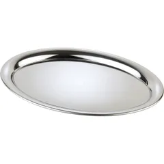 Oval tray “Caffehouse”  stainless steel , L=29, B=22cm  silver.