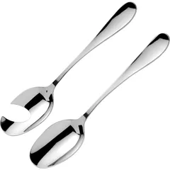 Spoon+fork for Oslo salad  stainless steel , L=300/100, B=4mm  metal.