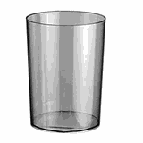 Емкость для диспенсера «Сандэй» абс-пластик 4л D=18,5,H=21,3см прозр.