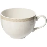 Чашка чайная «Антуанетт» фарфор 340мл D=10,H=7см белый,олив.