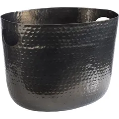 Champagne bucket aluminum 7l ,H=23,L=30,B=23.5cm black