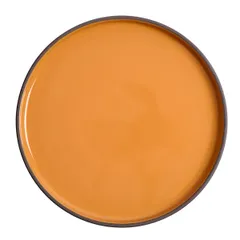 Тарелка «Блисс» с бортом фарфор D=270,H=22мм оранжев.