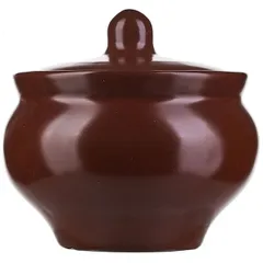 Горшок для запекания «Шоколад» фарфор 400мл D=10,5,H=10,5см тем.корич., изображение 2