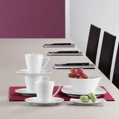 Салатник «Опшенс» овальный фарфор 100мл ,H=4,B=6см белый, изображение 2