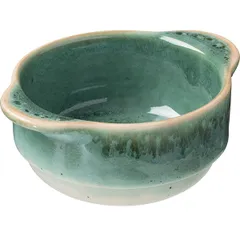 Broth cup “Erboso Reativo”  porcelain  300 ml  D=11.5 cm  turquoise, beige.