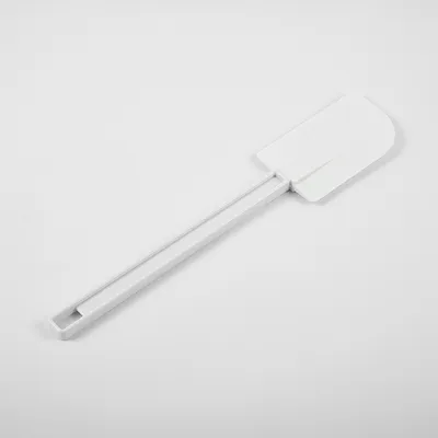 Лопатка жаропрочная силикон,пластик ,L=335/117,B=70мм белый, изображение 2