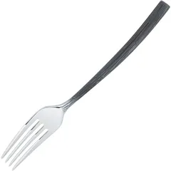 Dessert fork  stainless steel  L=18.3 cm  black, metal.