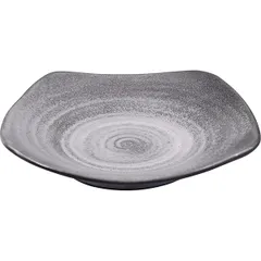 Тарелка «Млечный путь» квадратная фарфор ,L=23,B=23см черный,серый, изображение 2