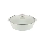 Утятница «Революшн» с крышкой керамика,термост.стекло 3,5л ,H=14,L=32,5,B=25,5см белый