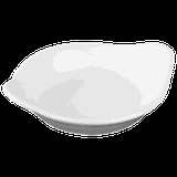 Блюдо для комплимента «Миниатюра» с ушками фарфор 20мл D=70,H=15,L=90мм белый