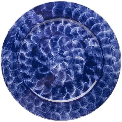 Тарелка «Индиго Плэ» фарфор D=28см синий
