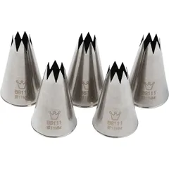 Pastry nozzle “Open star” (7 teeth)[5 pcs] stainless steel D=30/11,H=50mm steel