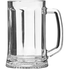 Beer mug with “Rook” edges  glass  0.5 l  D=90/100, H=155, B=130mm  clear.