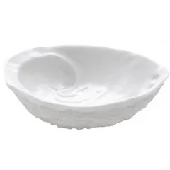 Presentation plate porcelain ,H=4,L=17,B=14cm white,matte