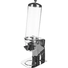 Dispenser for muesli polycarbonate 4l ,H=60,L=18.4,B=24cm transparent,metal.