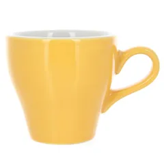 Кружка «Тулип» фарфор 280мл D=90,H=85,L=125мм желт.
