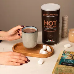 Смесь сухая для приготовления напитков «Горячий Темный Шоколад» ODK 1 кг сталь D=10,H=19см, изображение 2